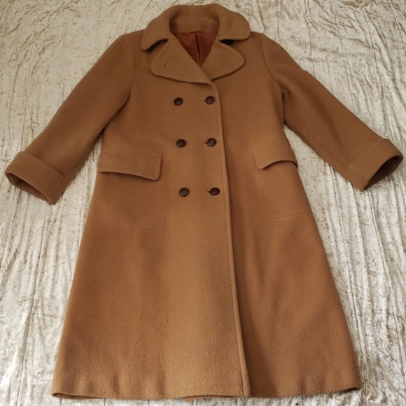 Vintage Jackets & Blazers - VTG 100%CAMEL HAIR WOOL COAT☆8/10